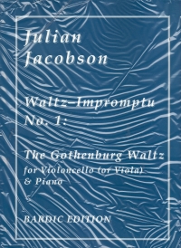 Jacobson Gothenburg Waltz Cello Or Viola & Piano Sheet Music Songbook