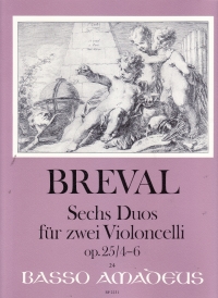 Breval Six Duos Op25 Vol Ii Nos 4-6 Two Cellos Sheet Music Songbook