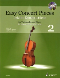 Easy Concert Pieces 2 Cello & Piano + Cd Sheet Music Songbook