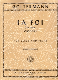 Goltermann La Foi (the Faith) Op 95/1 Cello&piano Sheet Music Songbook