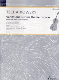 Tchaikovsky Variations On A Rococo Theme Vcl/pf Sheet Music Songbook