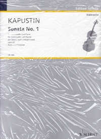 Kapustin Sonata No 1 Op63 Cello & Piano Sheet Music Songbook