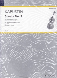 Kapustin Sonata No 2 Op84 Cello & Piano Sheet Music Songbook