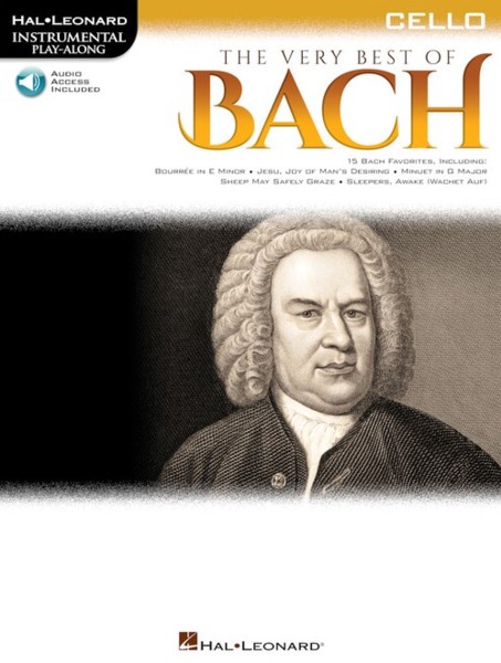 Very Best Of Bach Instrumental Cello + Online Sheet Music Songbook