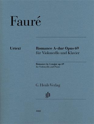 Faure Romance Op69 Cello & Piano Sheet Music Songbook