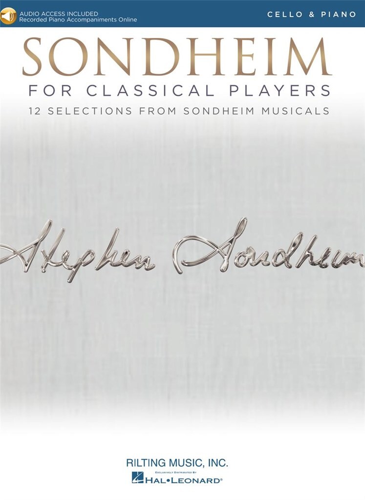 Sondheim For Classical Players Cello + Online Sheet Music Songbook