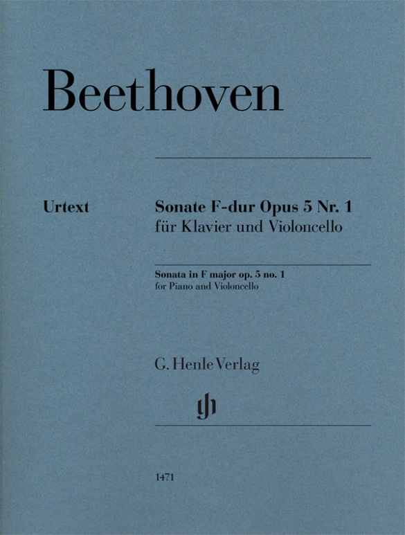 Beethoven Sonata F Major Op5 No1 Cello & Piano Sheet Music Songbook