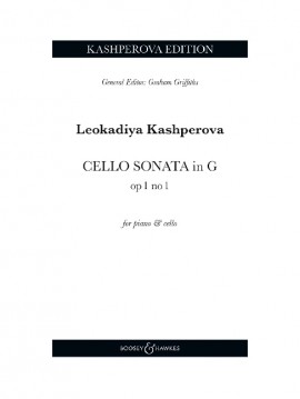 Kashperova Cello Sonata No.1 G Cello & Piano Sheet Music Songbook