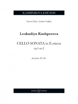 Kashperova Cello Sonata No.2 E Min Cello & Piano Sheet Music Songbook