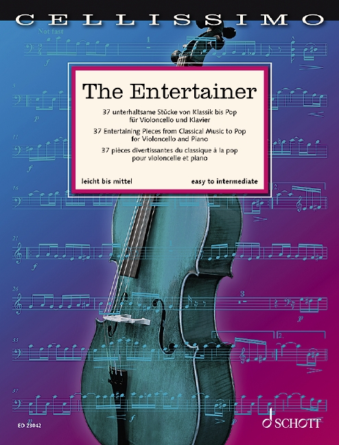 Entertainer Cellissimo 37 Entertaining Pieces Sheet Music Songbook