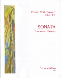 Bowen Sonata Opus 109 Clarinet And Piano Sheet Music Songbook