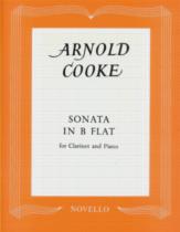 Cooke Sonata Bb Clarinet & Piano Sheet Music Songbook