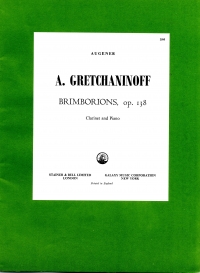 Gretchaninoff Brimborions Op138 Clarinet Sheet Music Songbook
