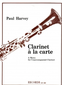 Harvey Clarinet A La Carte Clarinet Sheet Music Songbook
