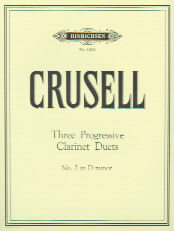 Crusell Duets (3 Progressive) No 2 Dmin Clarinet Sheet Music Songbook