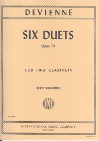 Devienne Six Duets Op74 Clarinet Duet Sheet Music Songbook