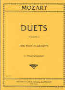 Mozart Duets (6) Vol 2 Drucker Clarinet Sheet Music Songbook