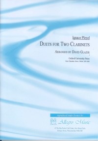 Pleyel Duets Book 2 Clarinet No 4 Op8 Sheet Music Songbook