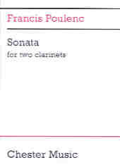 Poulenc Sonata Clarinet Duet Sheet Music Songbook