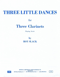 Slack Three Little Dances (playing Score) Sheet Music Songbook