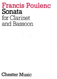 Poulenc Sonata Clarinet & Bassoon Sheet Music Songbook