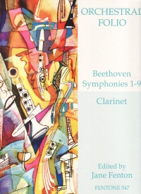 Beethoven Symphonies 1-9 Folio Clarinet Solo Sheet Music Songbook