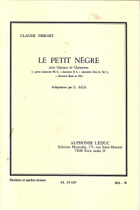 Debussy Le Petit Negre Aga 4 Clarinets Score&parts Sheet Music Songbook