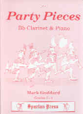 Goddard Party Pieces Bb Clarinet & Piano Sheet Music Songbook