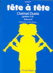 Tete A Tete Vol 2 Rees-davies Clarinet Duets Sheet Music Songbook