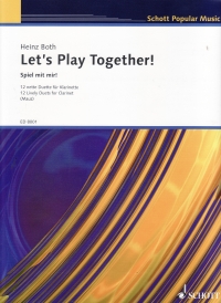 Lets Play Together 12 Lively Clarinet Duets Both Sheet Music Songbook