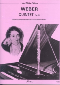 Weber Quintet Op34 Arr Clarinet & Piano Sheet Music Songbook