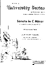 Telemann Sonata In C Minor Clarinet Sheet Music Songbook