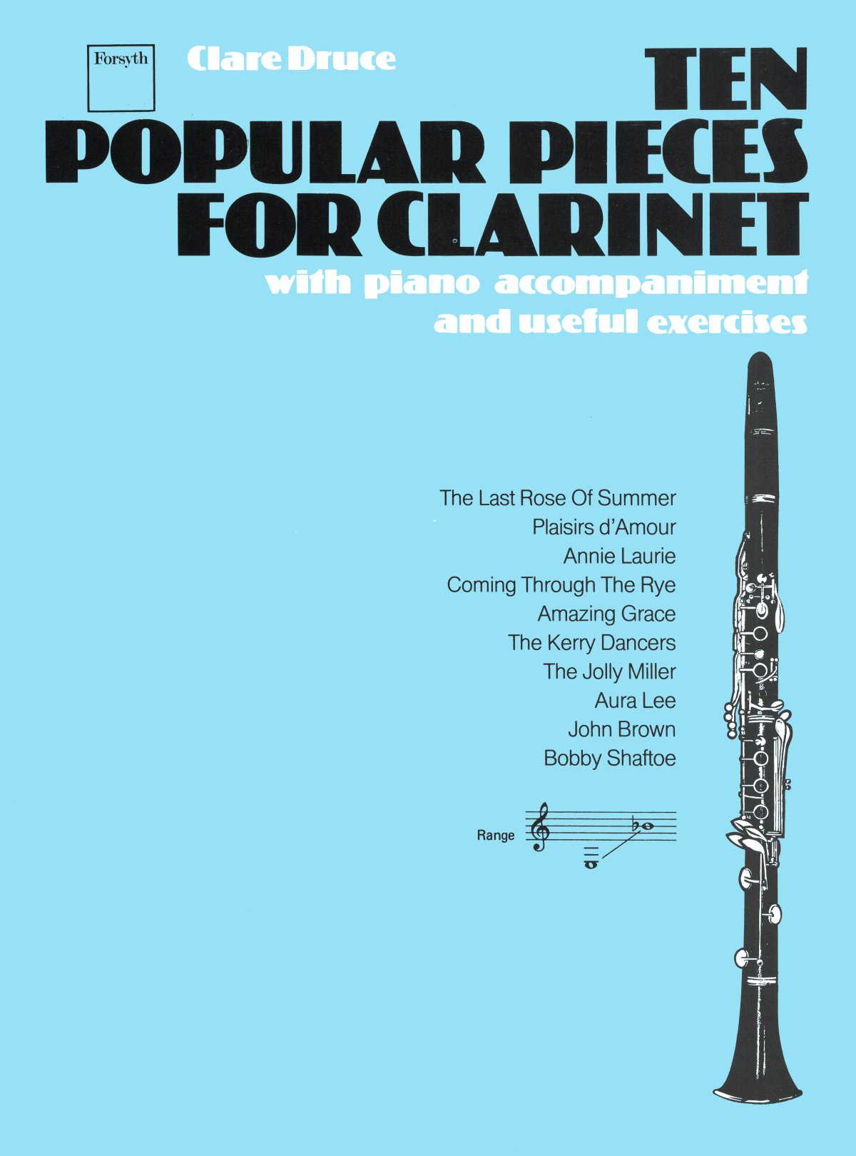 Ten Popular Pieces For Clarinet Druce Sheet Music Songbook