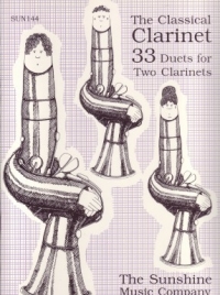 Classical Clarinet 33 Clarinet Duets Sheet Music Songbook