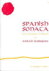 Rodgers Spanish Sonata Clarinet & Piano Sheet Music Songbook