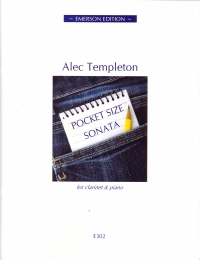 Templeton Pocket Size Sonata No 1 Clarinet Sheet Music Songbook
