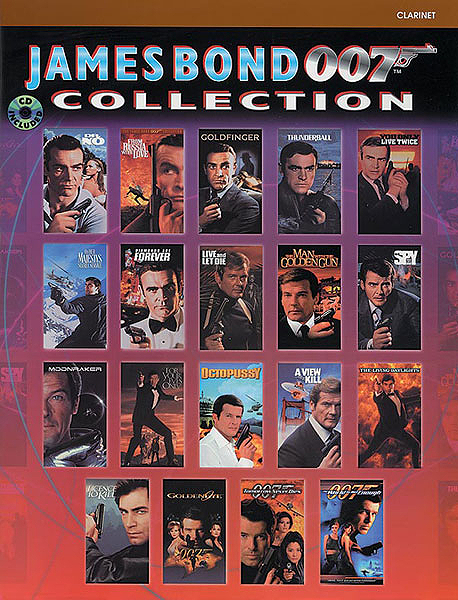 James Bond 007 Collection Clarinet Book & Cd Sheet Music Songbook