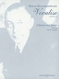 Rachmaninoff Vocalise Op34 No 14 Clarinet Campbell Sheet Music Songbook