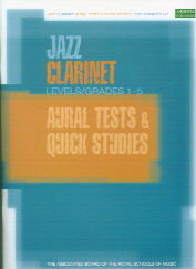 Jazz Clarinet Quick Studies/aural Tests 1-5 Abrsm Sheet Music Songbook