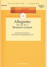 Godard Allegretto Op116 No 1 Clarinet Cd Sheet Music Songbook