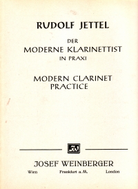 Jettel Modern Clarinet Practice Book 3 Sheet Music Songbook