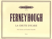 Ferneyhough La Chute Dicare Solo Clarinet Bb Sheet Music Songbook