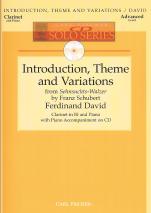 David Intro/theme & Variations Clarinet Cd Solos Sheet Music Songbook