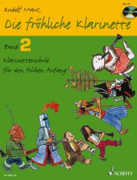 Mauz Die Frohliche Klarinette 2 Book & Cd Sheet Music Songbook