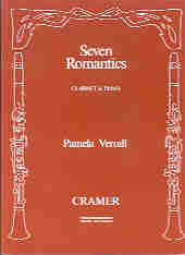 Verrall Seven Romantics Clarinet & Piano Sheet Music Songbook