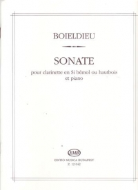 Boieldieu Sonata Clarinet Sheet Music Songbook