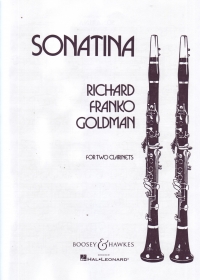 Goldman Sonatina Clarinet Duet Sheet Music Songbook