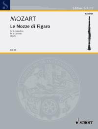 Mozart Marriage Of Figaro Clarinet Duets Sheet Music Songbook