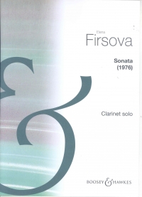 Firsova Sonata Solo Clarinet Sheet Music Songbook