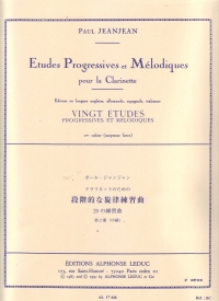 Jeanjean 20 Etudes Progressive Et Melodiques Vol 2 Sheet Music Songbook